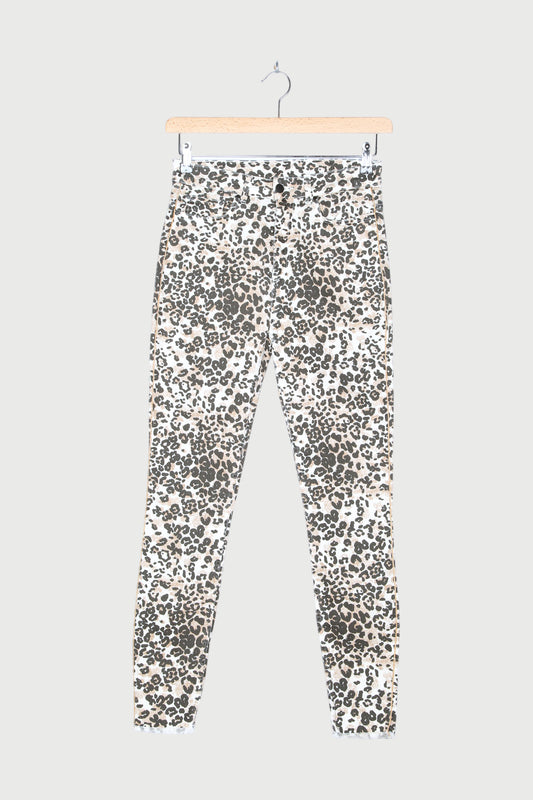 SKINNY DENIM LEOPARD