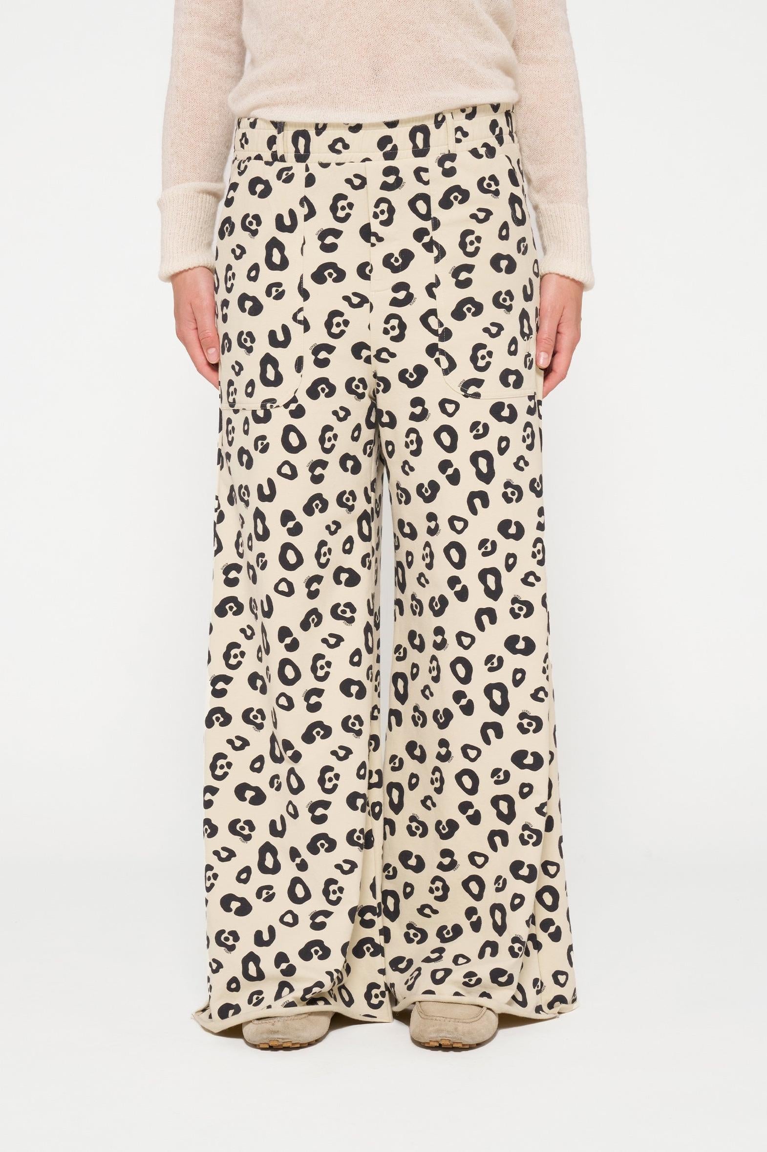 WIDE JOGGER LEOPARD