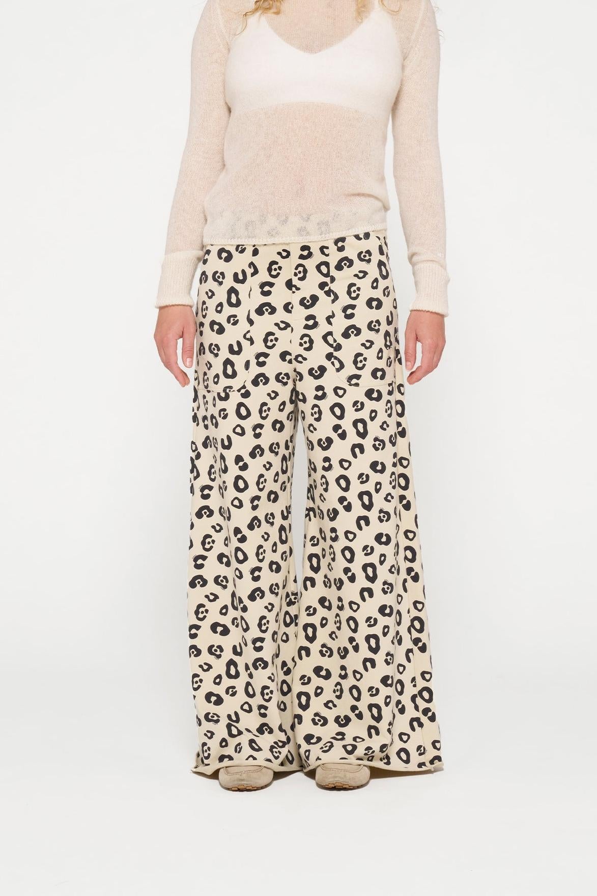 WIDE JOGGER LEOPARD