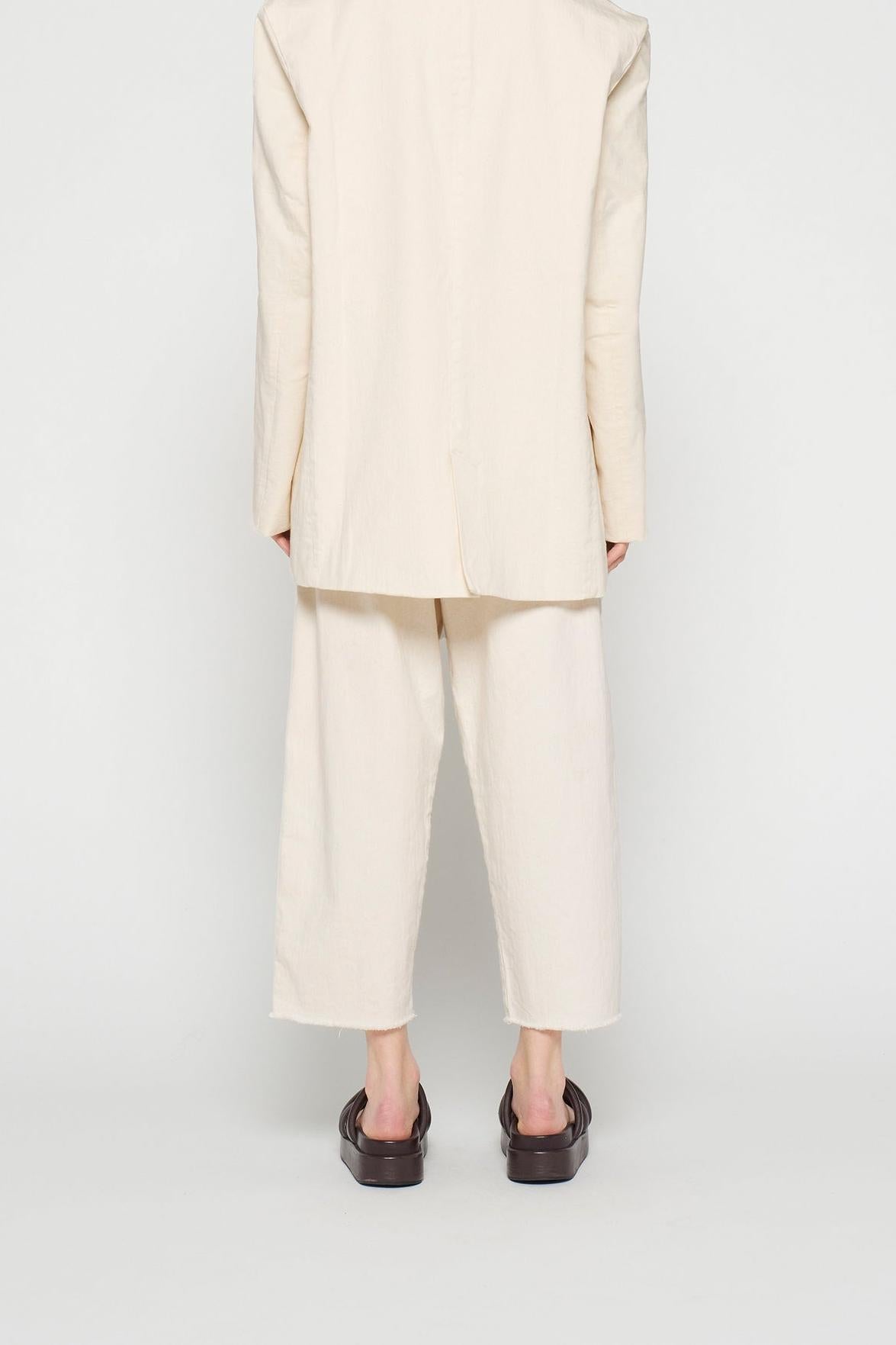 SMOKING BLAZER SLUB TWILL