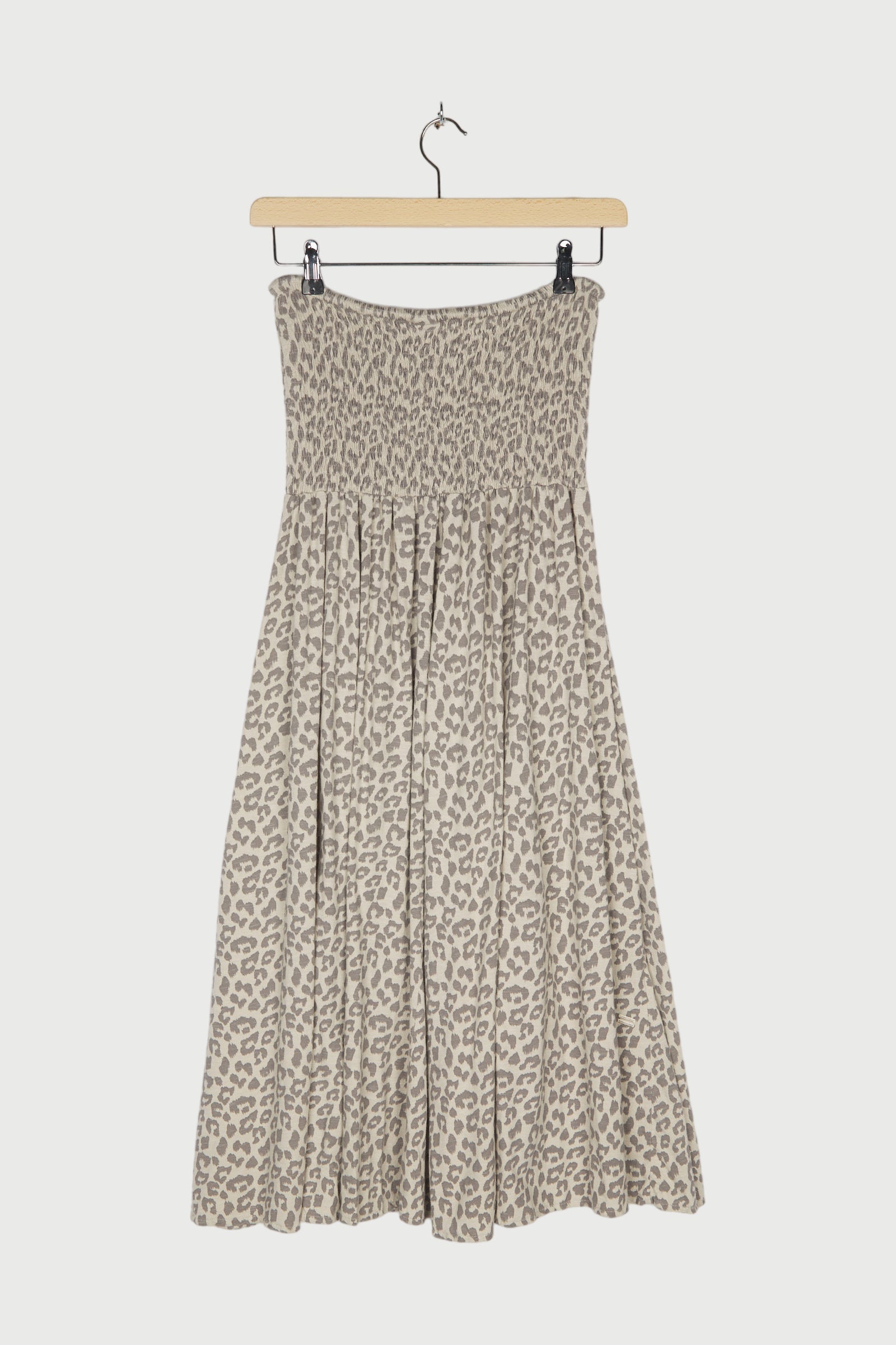 SMOCK SKIRT LEOPARD