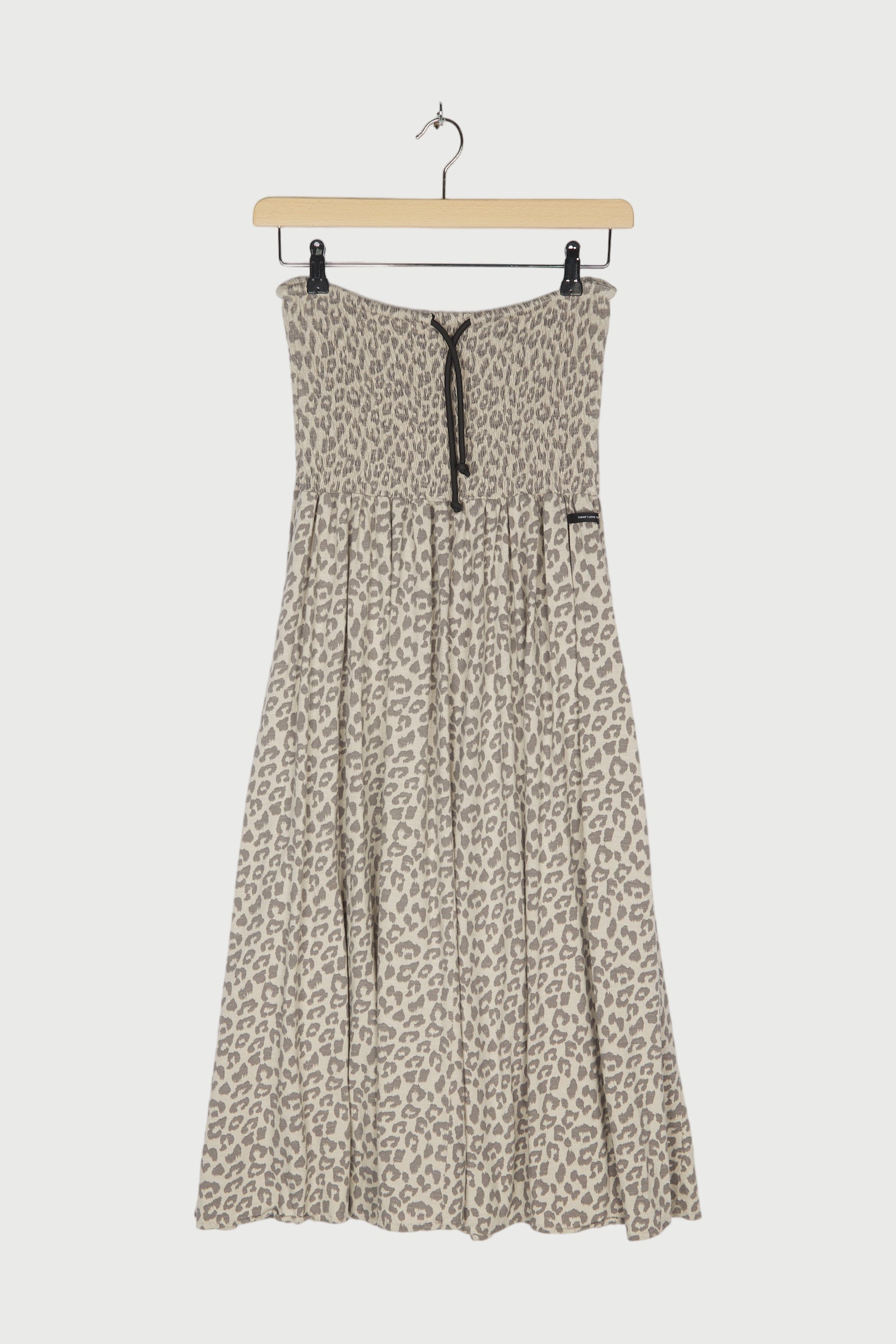 SMOCK SKIRT LEOPARD
