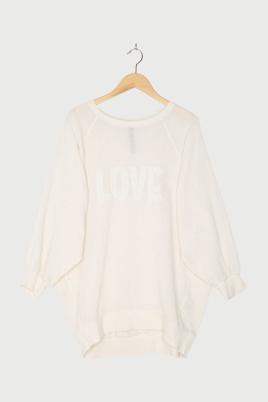 SQUARE MESH SWEATER