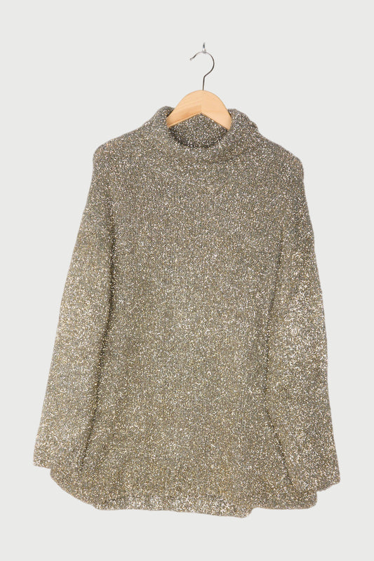 OVERSIZED TURTLENECK SWEATER LUREX