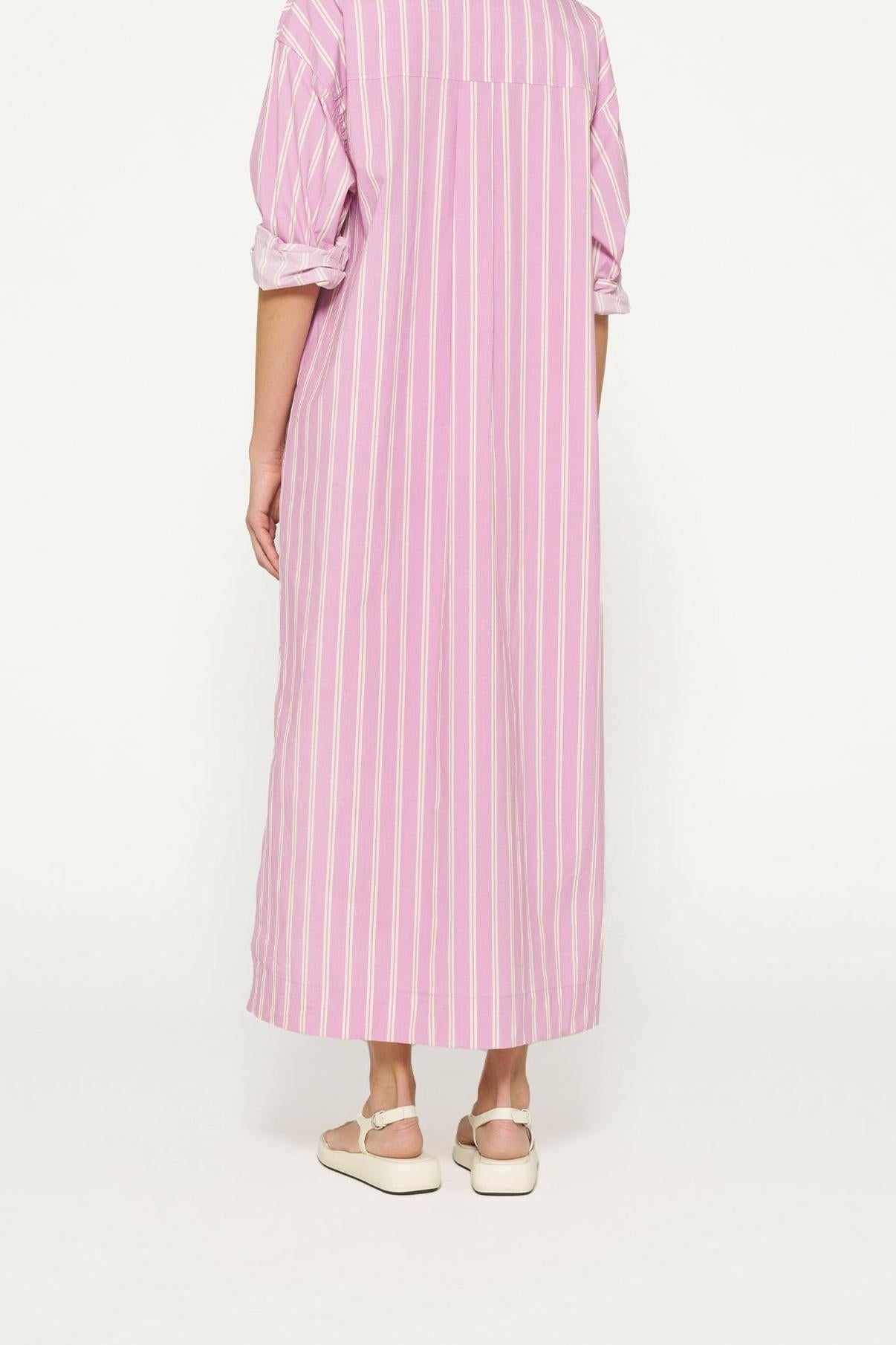 MAXI SHIRT DRESS STRIPES