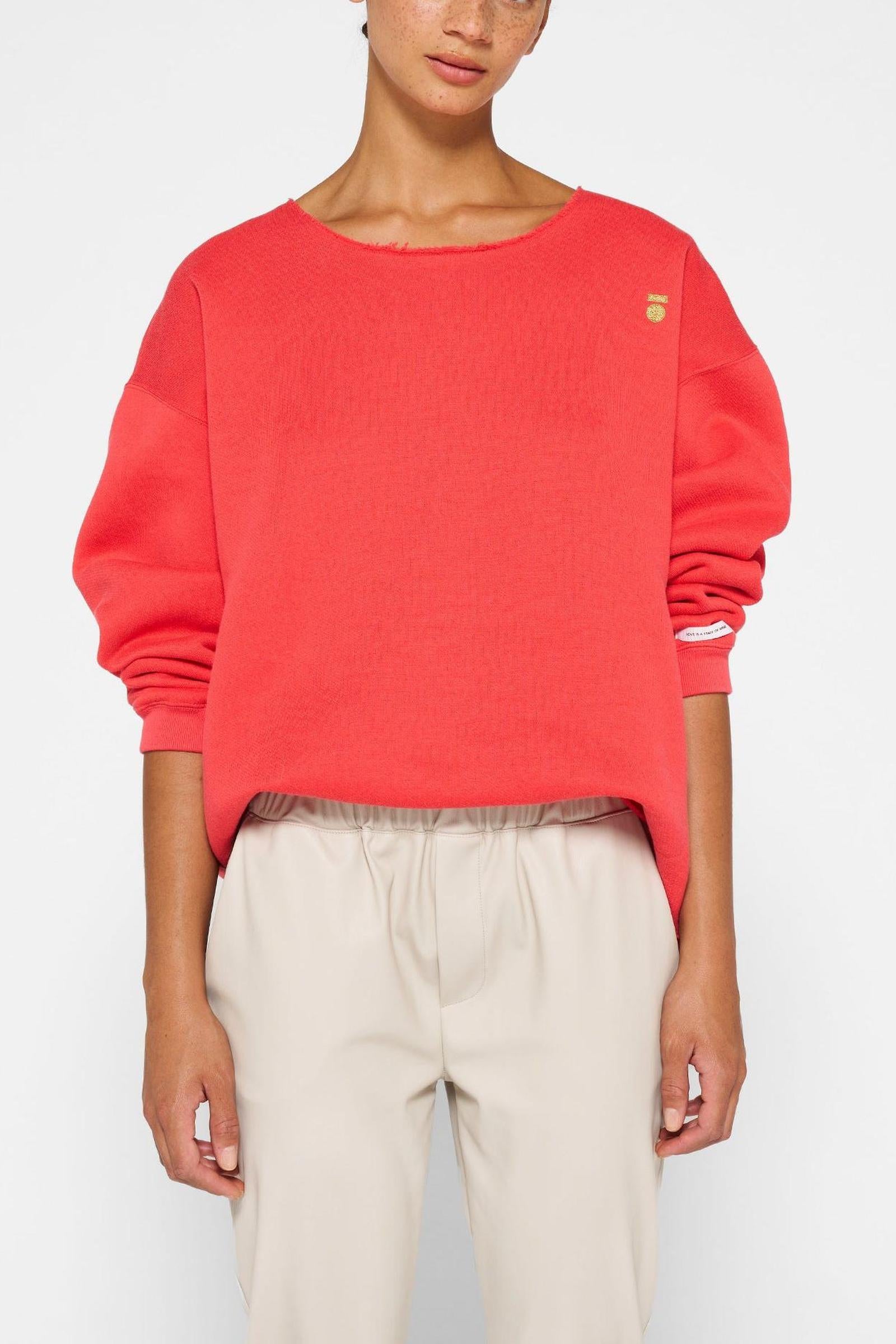 RAW EDGE STATEMENT SWEATER