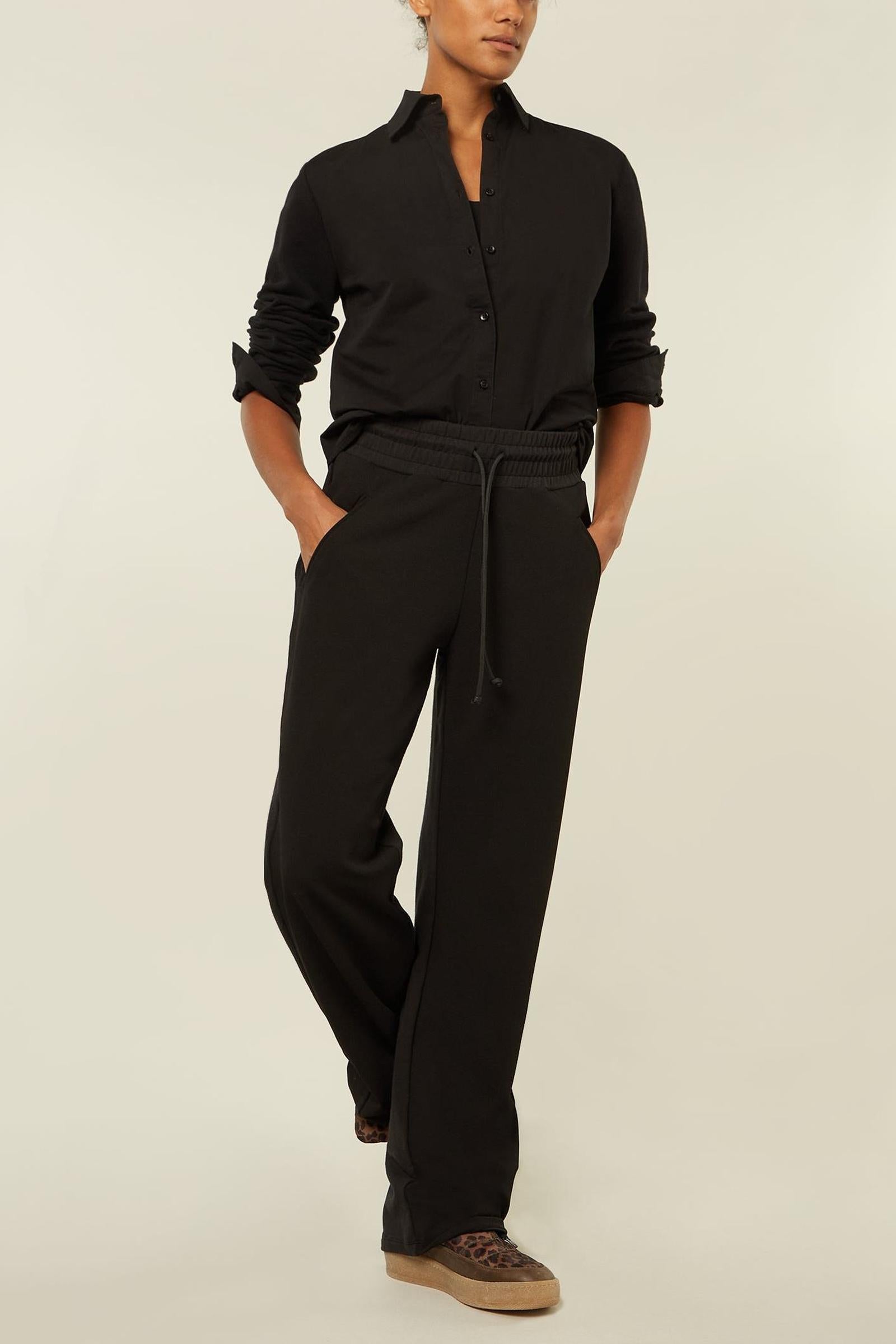 WIDE PANTS CREPE FLEECE