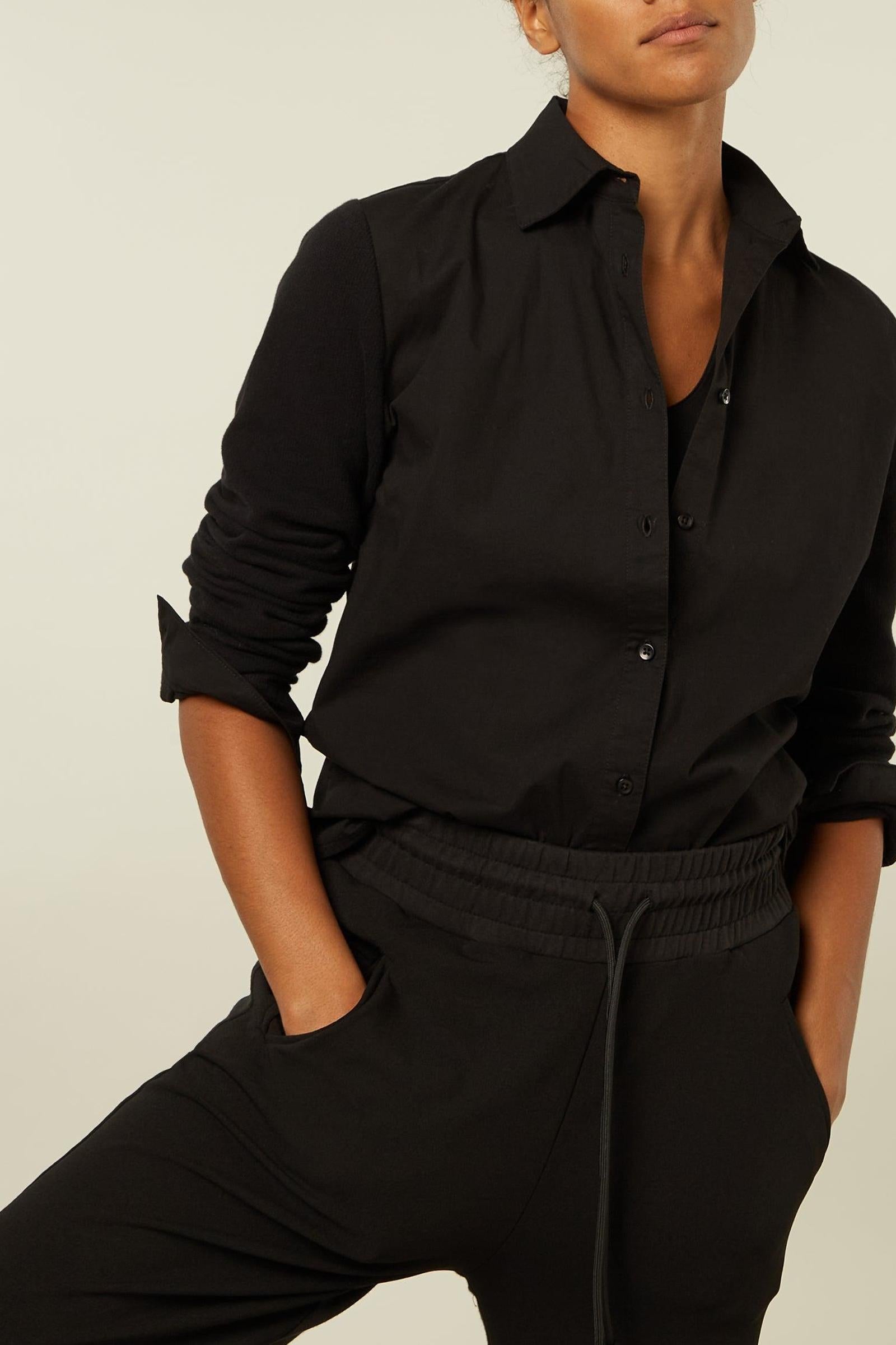 WIDE PANTS CREPE FLEECE