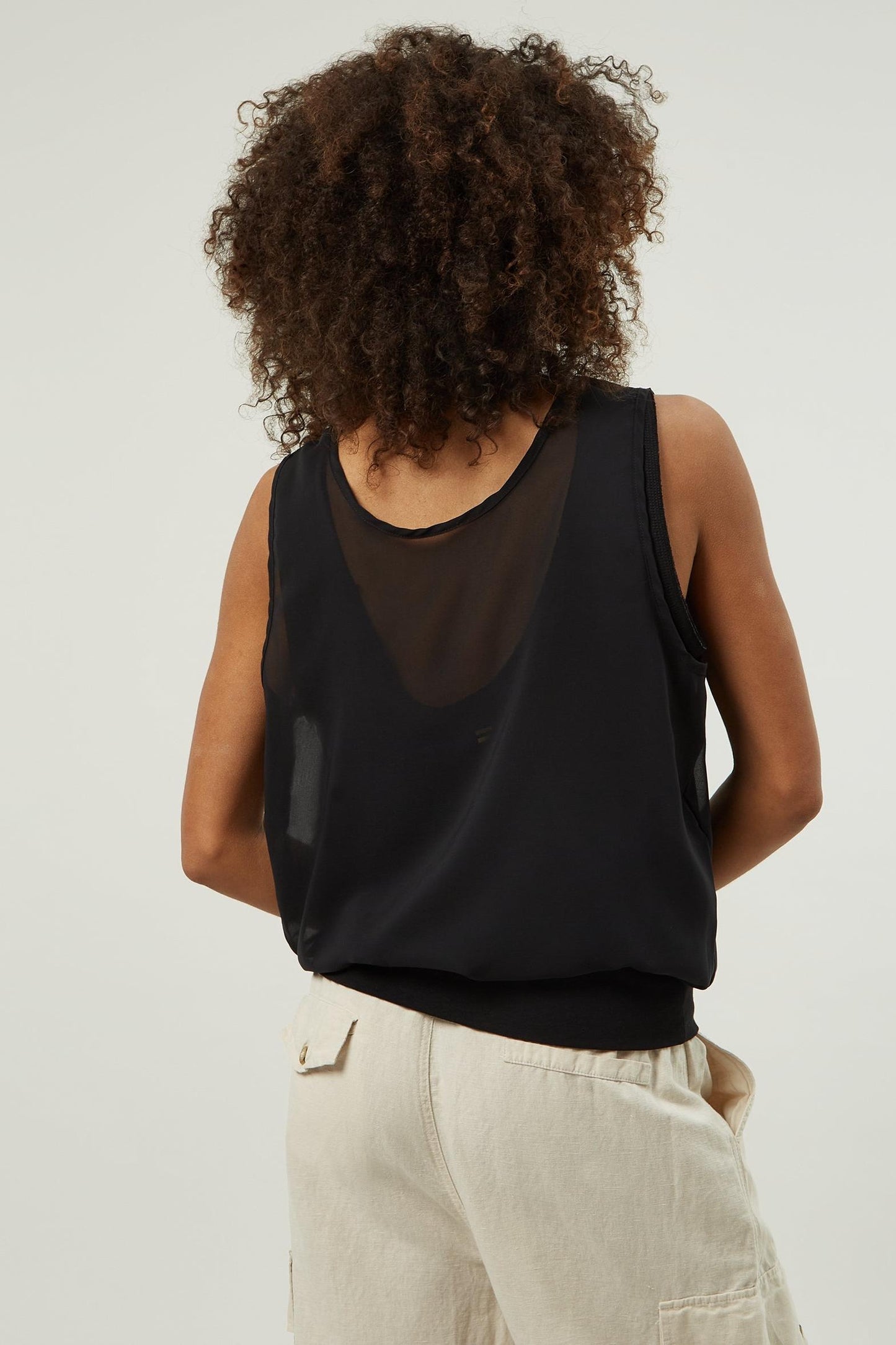 SLEEVELESS TOP CHIFFON