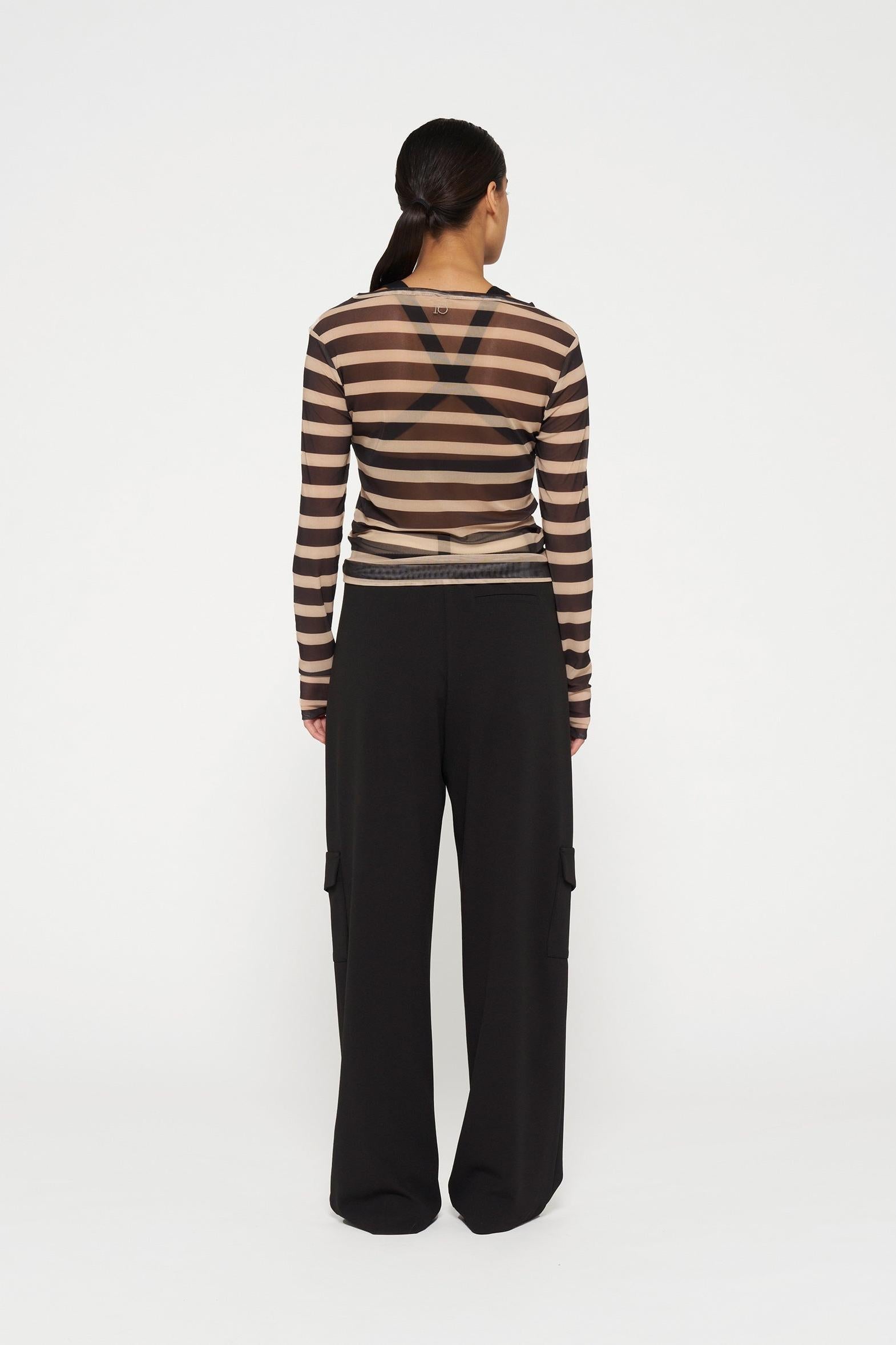 MESH TEE STRIPES