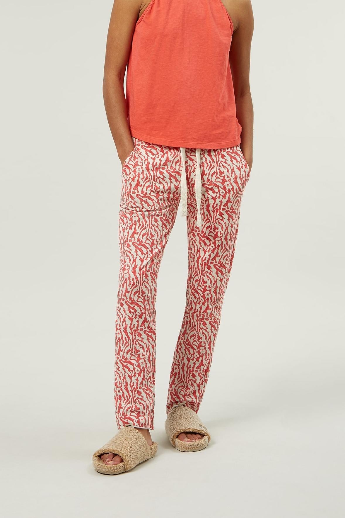 STRAIGHT CROPPED JOGGER ZEBRA