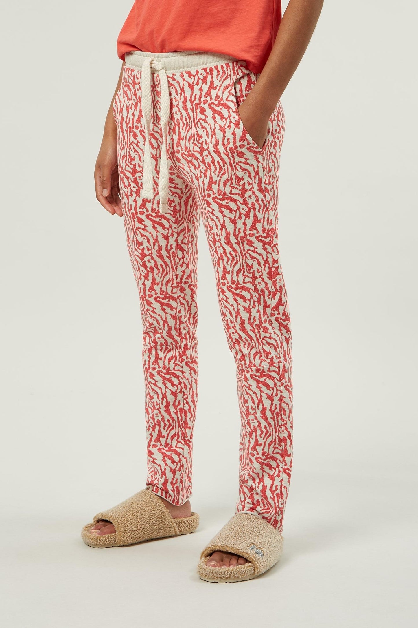 STRAIGHT CROPPED JOGGER ZEBRA