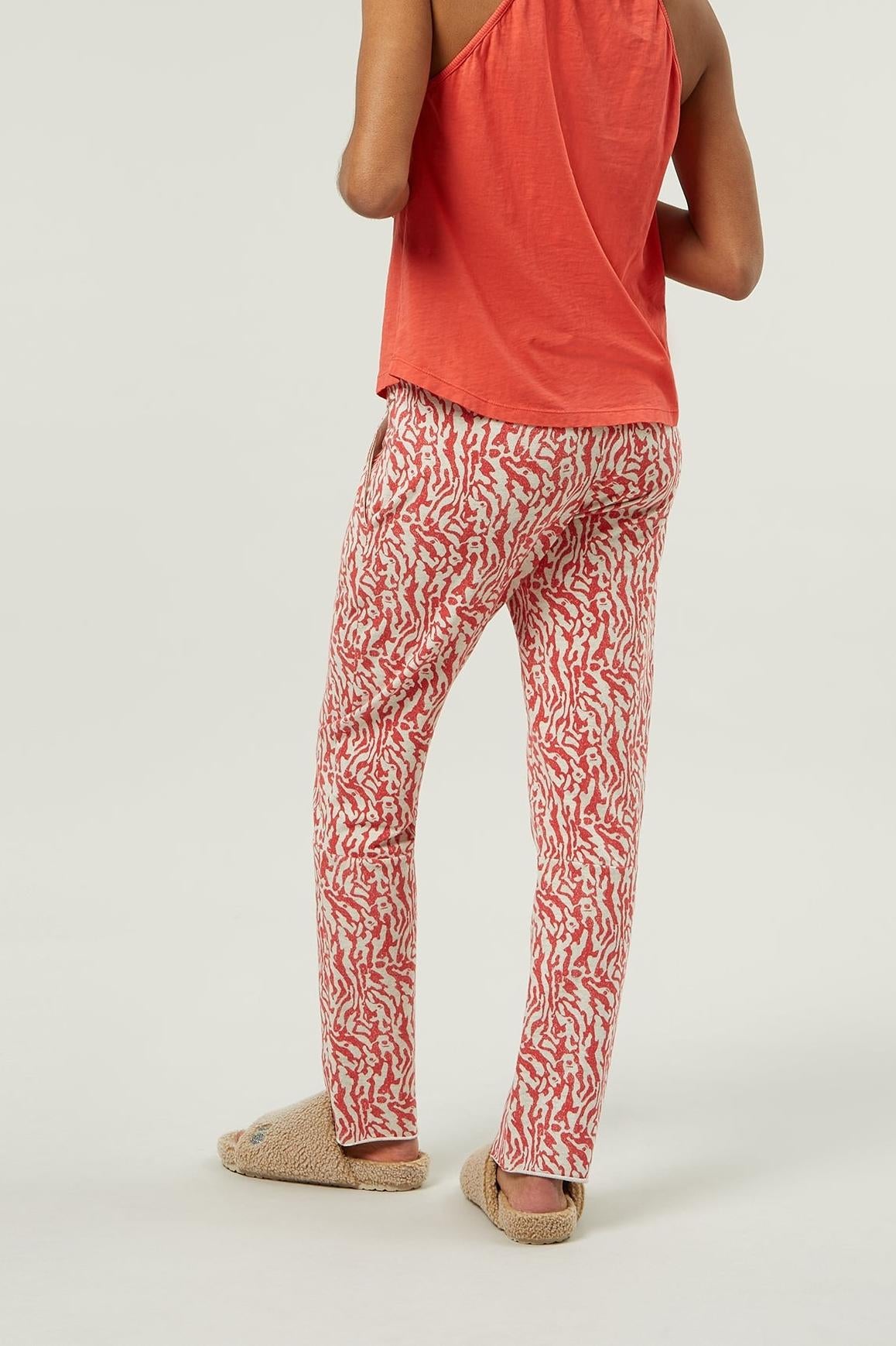 STRAIGHT CROPPED JOGGER ZEBRA