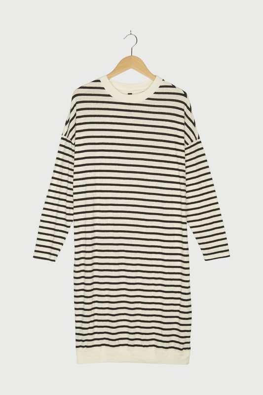 BELTED DRESS STRIPES