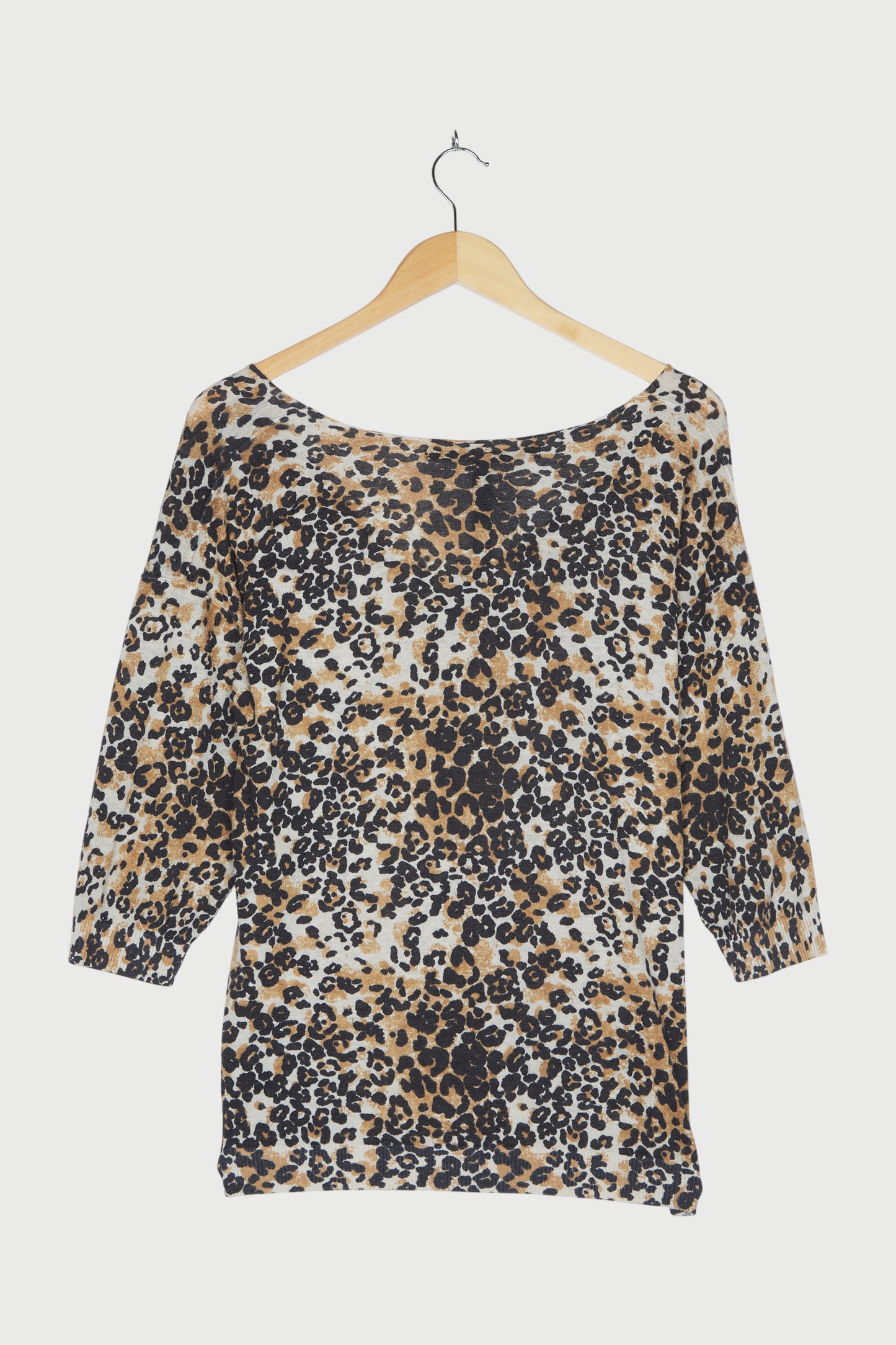 V-NECK SWEATER LEOPARD