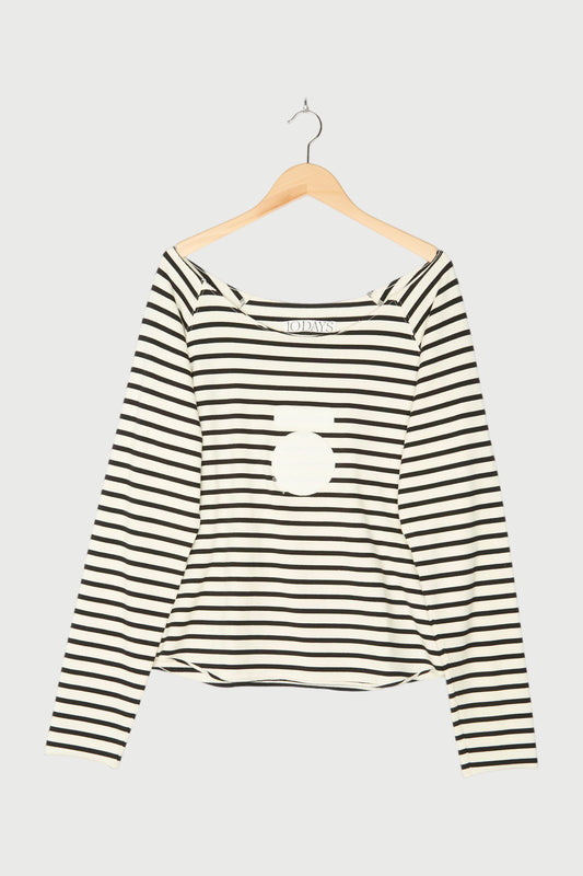 CROPPED ICON SWEATER STRIPES