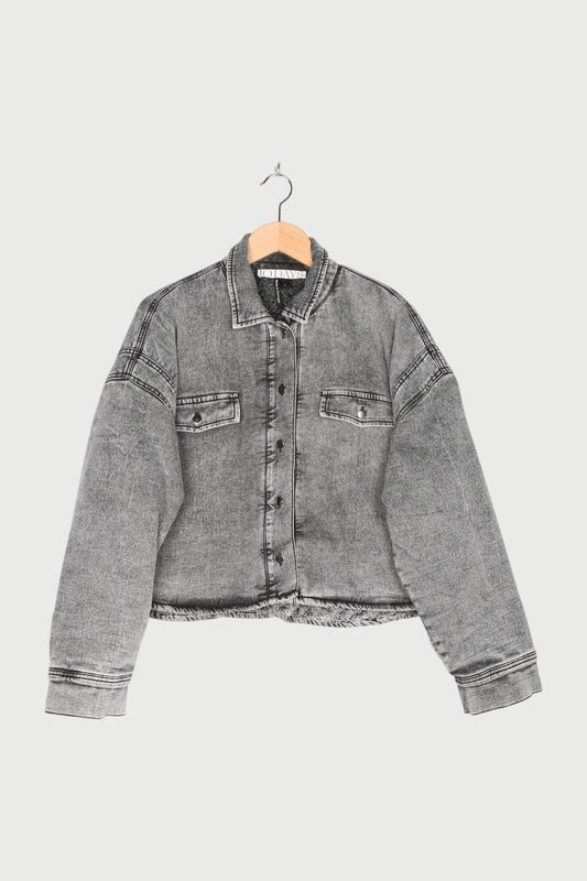 PADDED SHIRT JOG DENIM