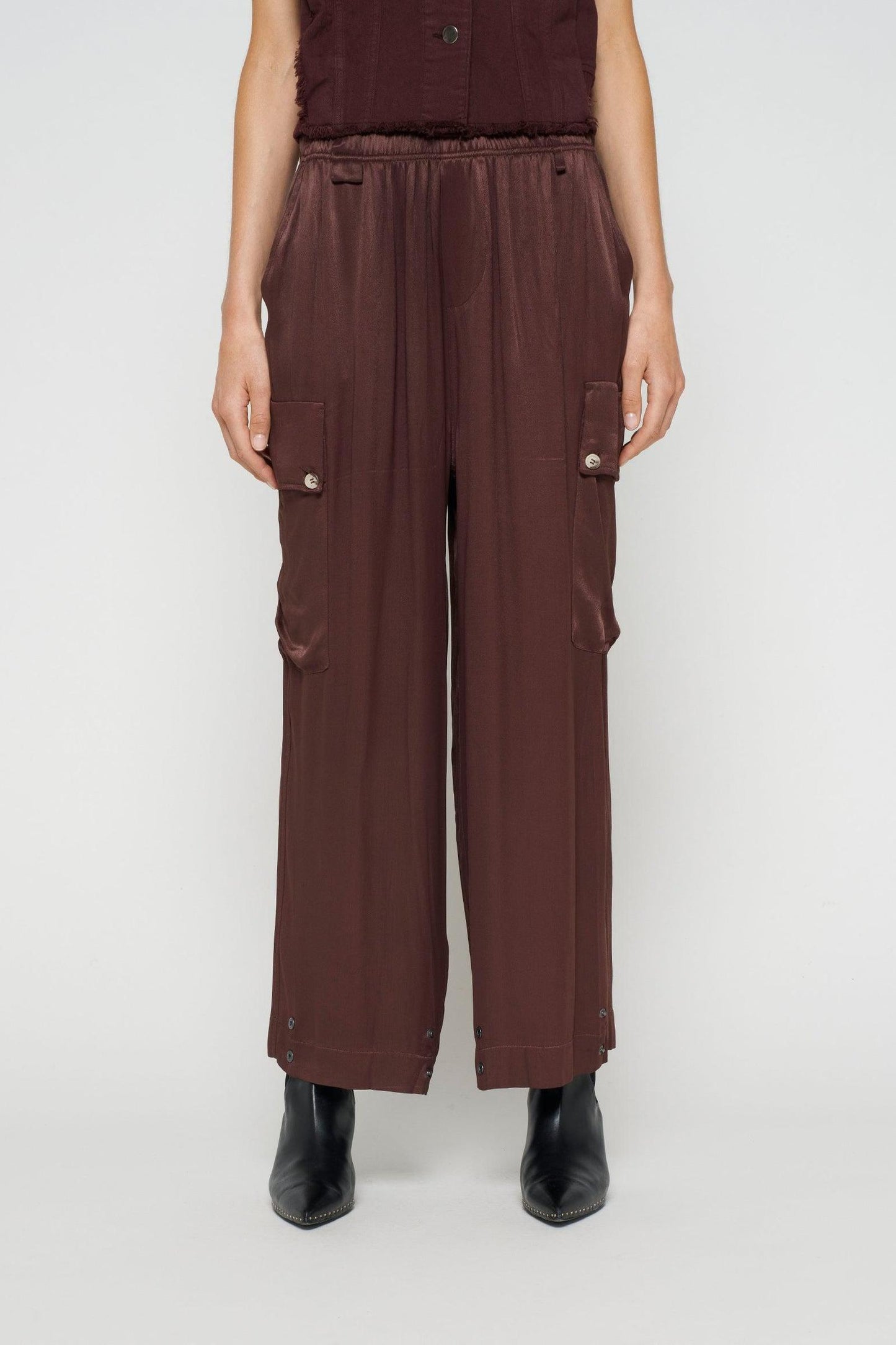 UTILITY PANTS SATIN