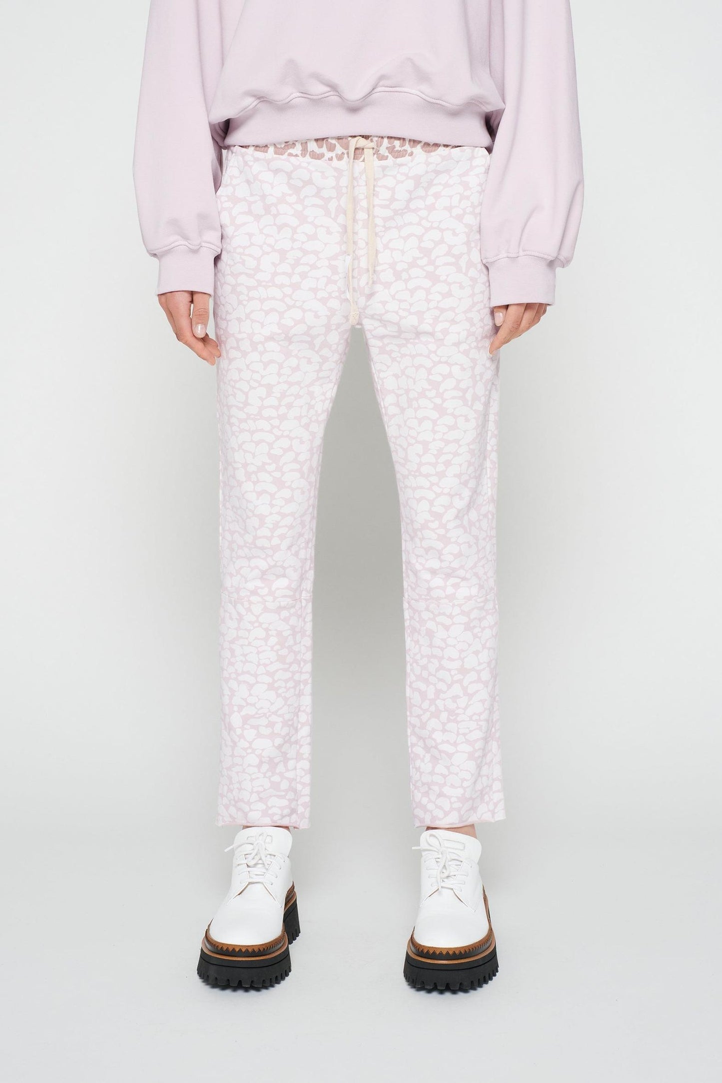 CROPPED JOGGER LEOPARD