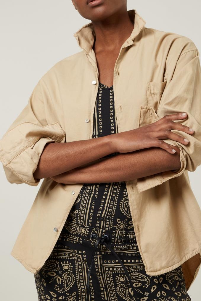 WOVEN SHIRT PIQUE