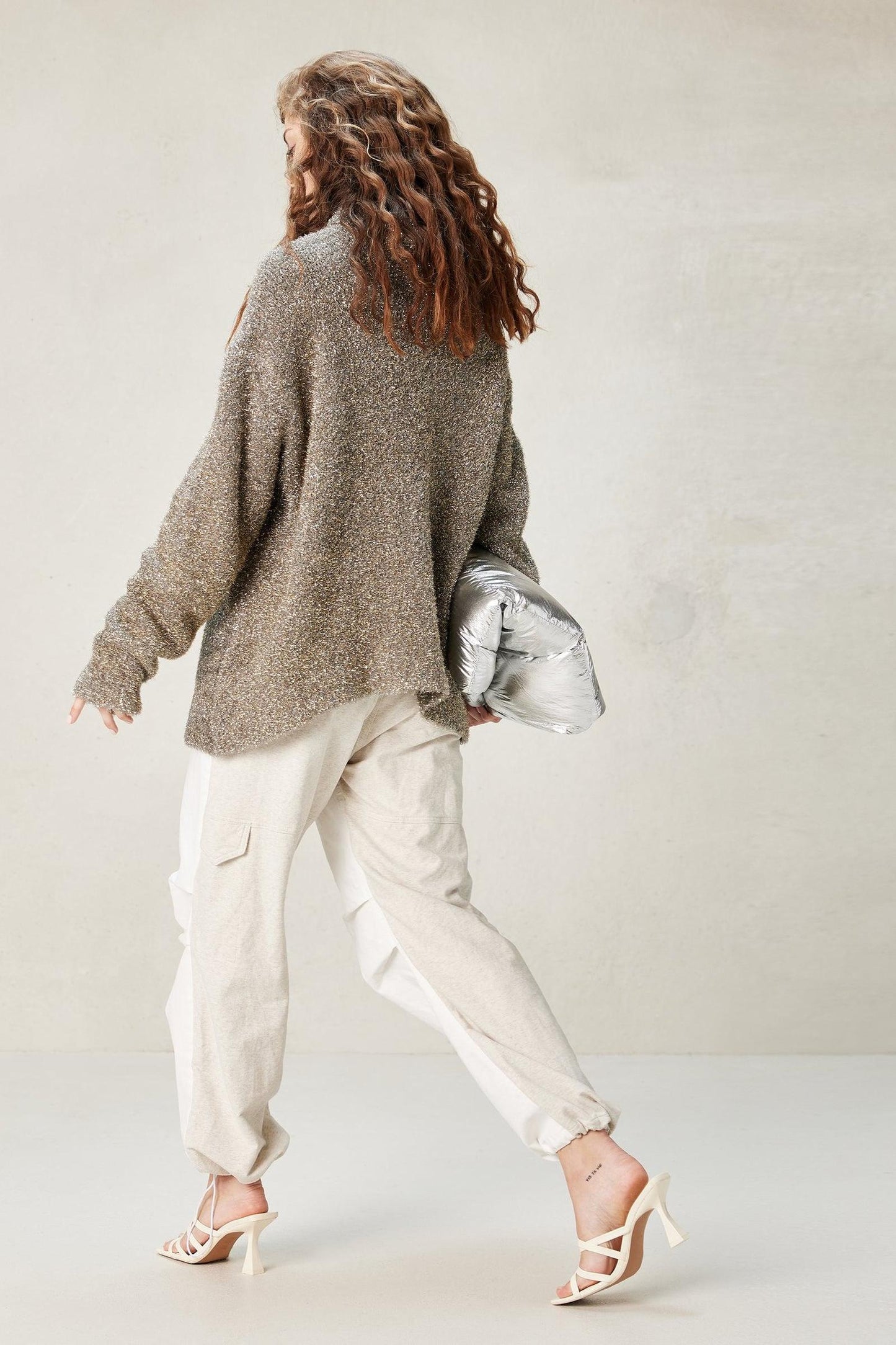 OVERSIZED TURTLENECK SWEATER LUREX